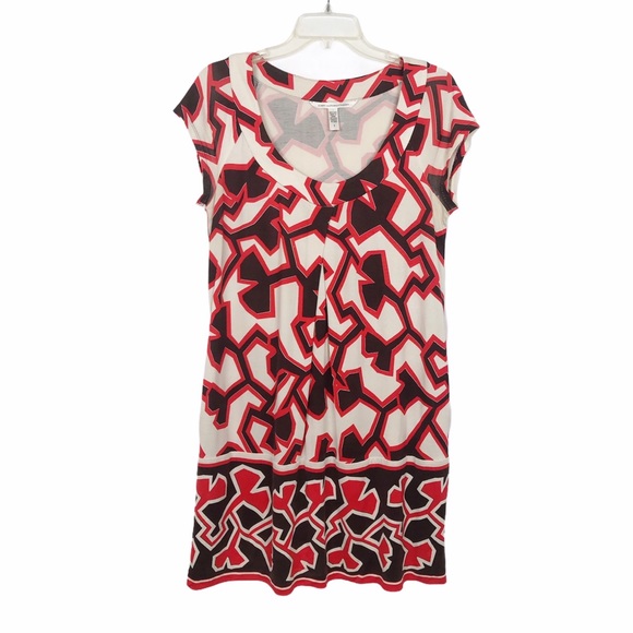 Diane Von Furstenberg Silk Ginkgo Print Dress 8 - Picture 2 of 10